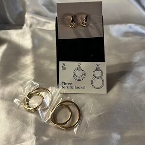 Avon (1992) Vintage “Three in One” Goldtone Earrings